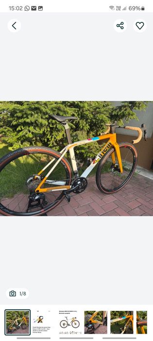 Gravel/cursiera/bicicleta carbon NOUÀ 2025 CINELLI 2x12 Grx di2