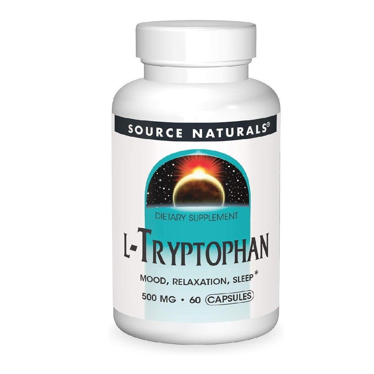Source Naturals L-триптофан, для настроения, релаксации и сна*, 500 мг