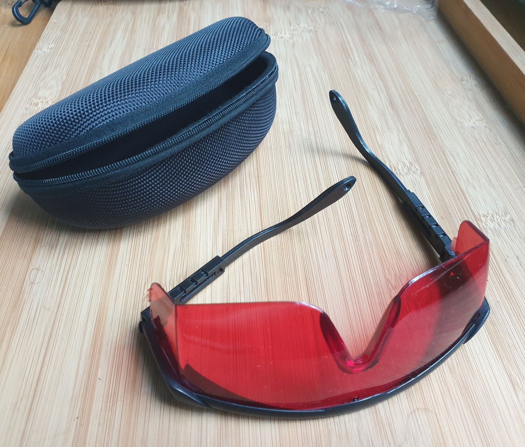 Ochelari de Protectie + Toc cu fermoar pentru CNC Laser Modul Albastru