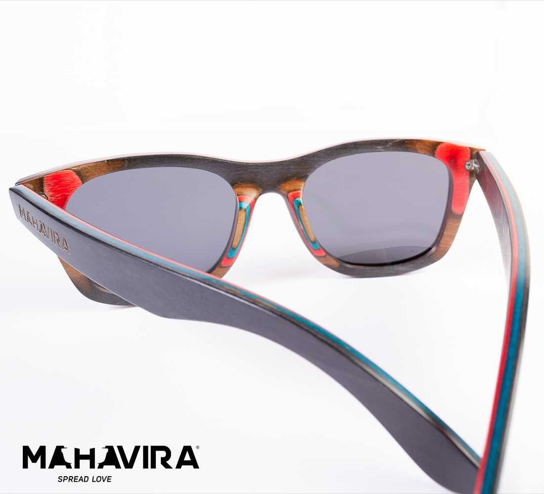 Ochelari de soare ce rama din skateboard reciclat Mahavira Eyewear