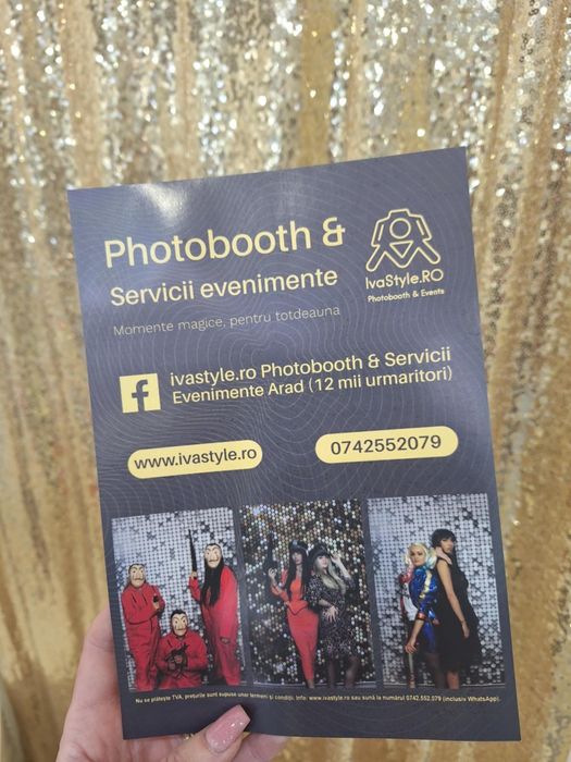 Cabina Foto Arad Photobooth oglinda foto servicii evenimente baloane