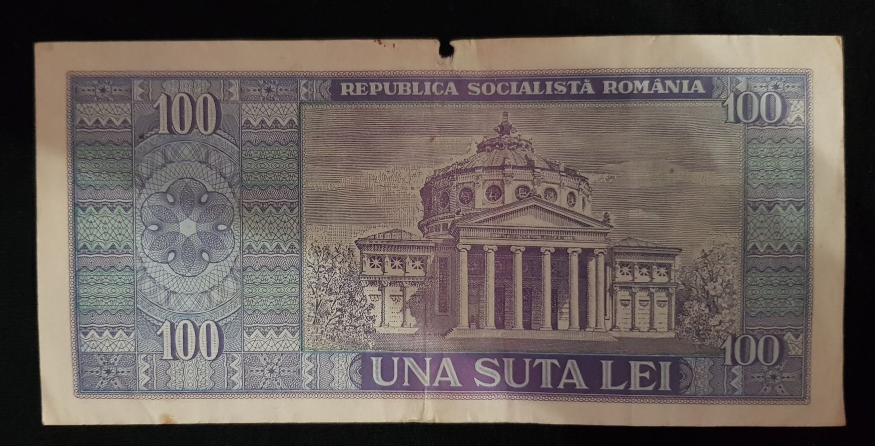Bancnota 100 lei vechi, anul 1966