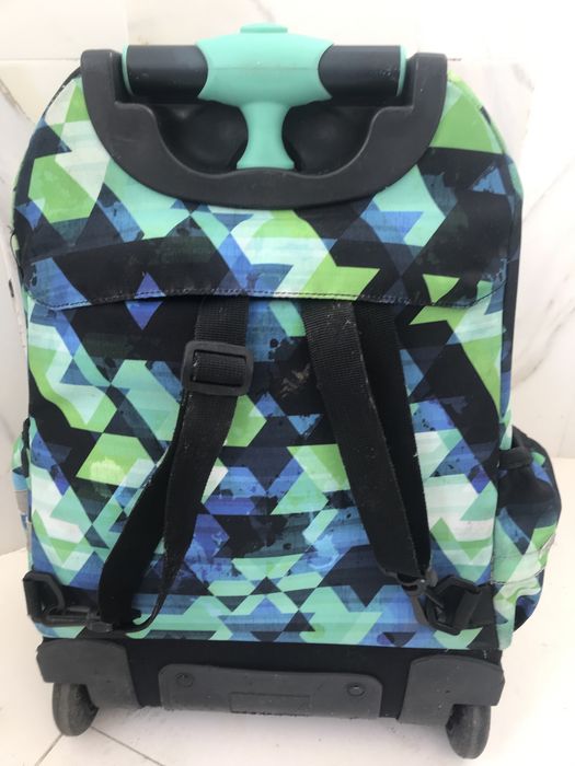 Troler/ghiozdan coolpack verde cu negru