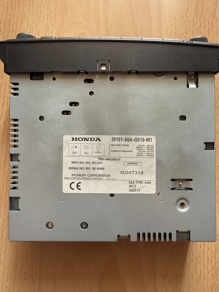 CD Honda Civic 2001-2005 DEH-M6006ZH