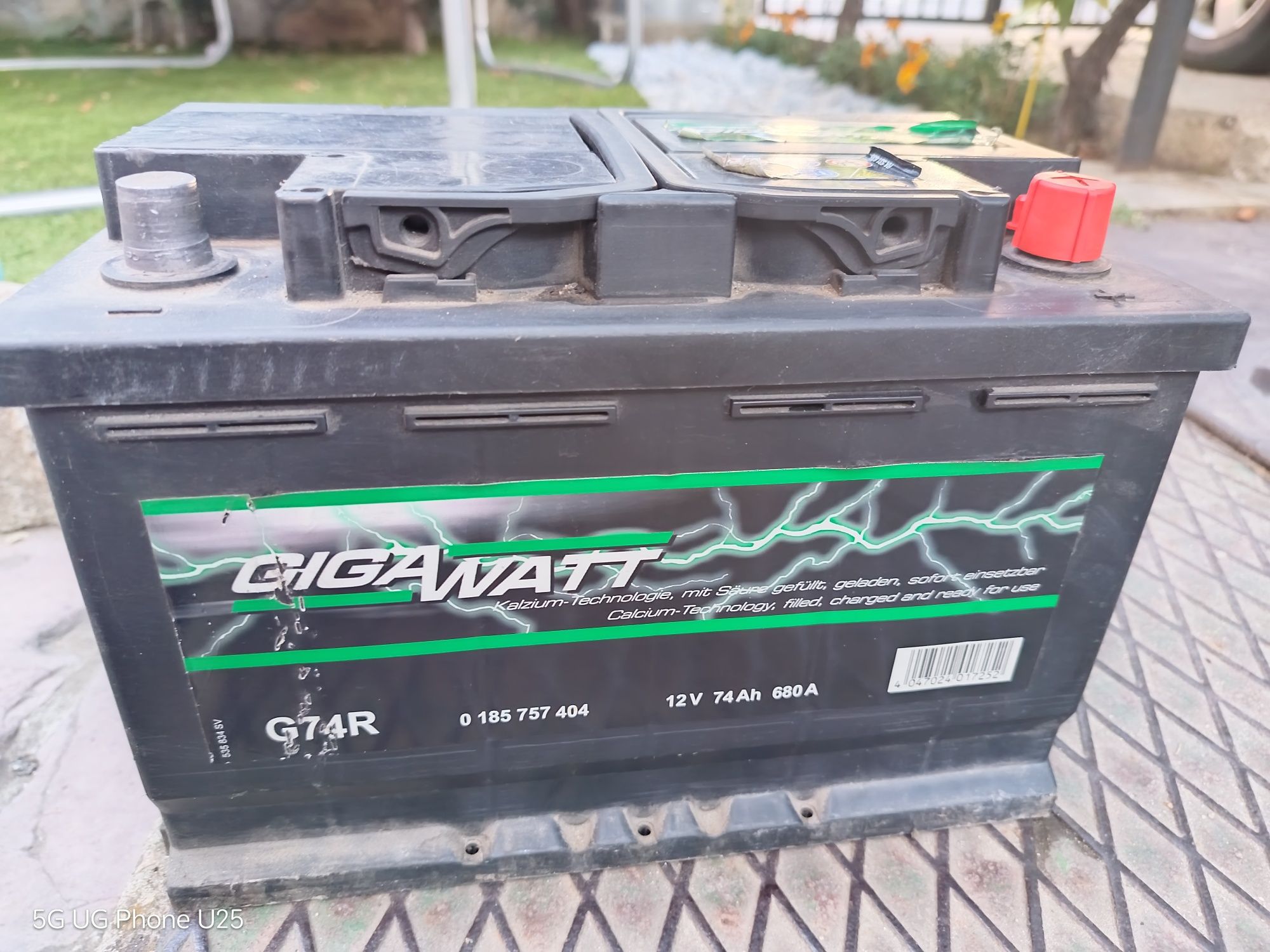 Акумулатор gigawatt 74 ah