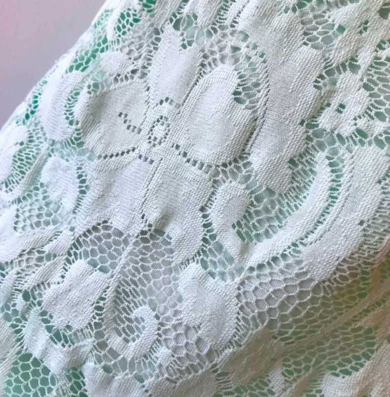 Нова Шведска Рокля с Дантела от Gina Tricot, размер S, цвят мента
