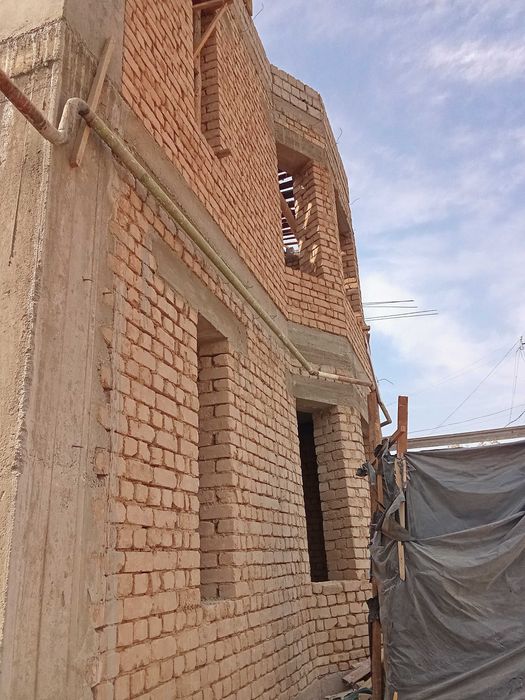 Фундамент куямиз г'ишт терамиз регил калонна куямиз