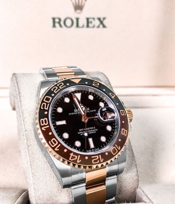 Rolex GMT Master II Silver Rose 126711