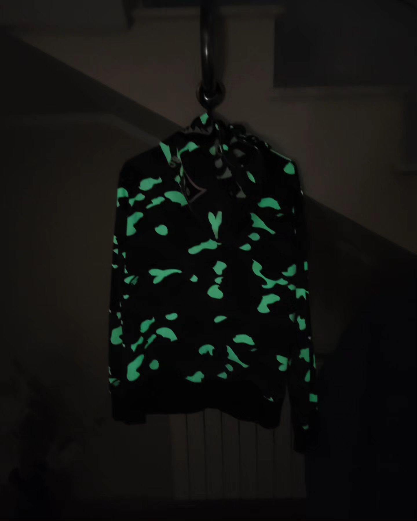 Hanorac Bape full zip camo shark glow in the dark+legit check