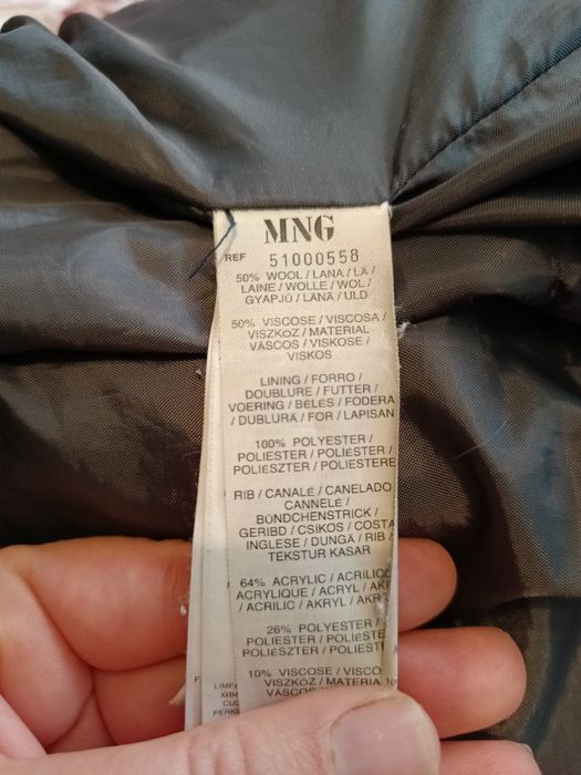 Vand palton lana Mango