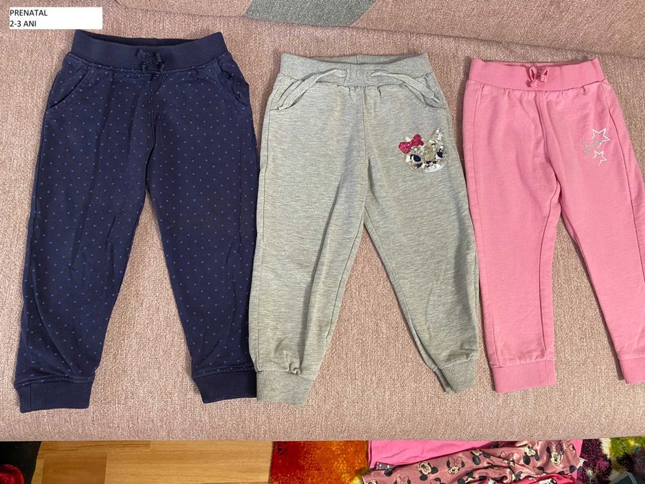 Lot pantaloni egari set cu bluza copii marime 98 2-3 ani