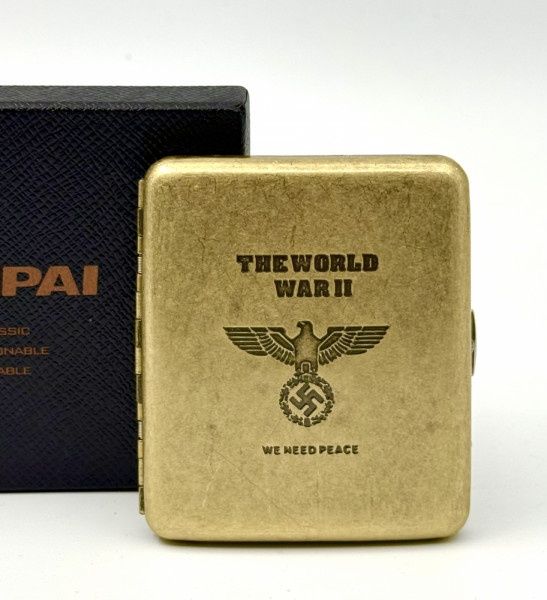 Табакера от месинг WWll за( 20бр-80мм)