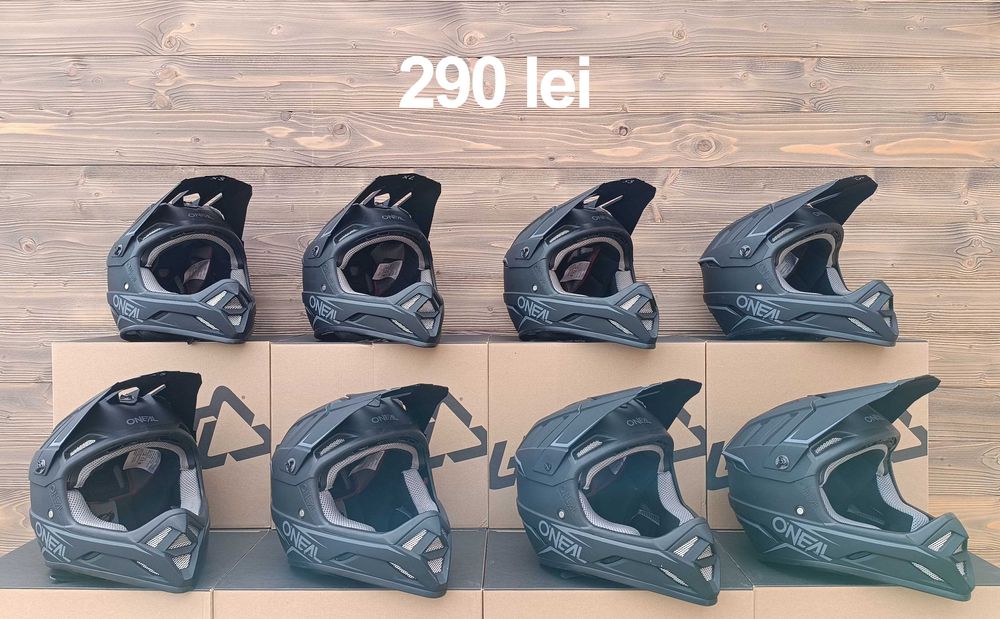 Casti fullface second hand bicicleta Oneal BackFlip, Sonus Solid negru