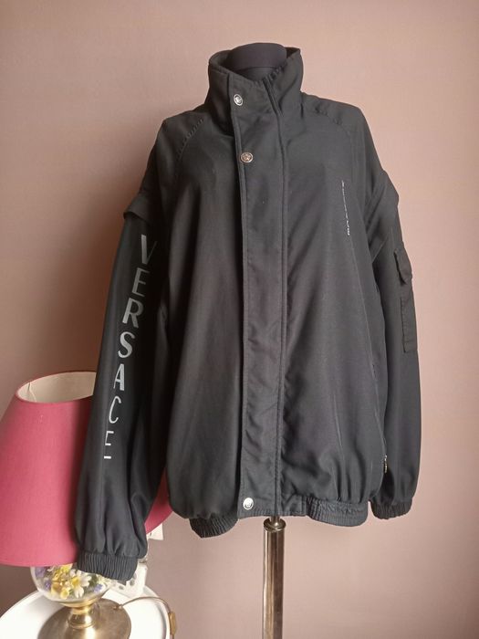 Bomber jacket/vesta Versace din bumbac fin