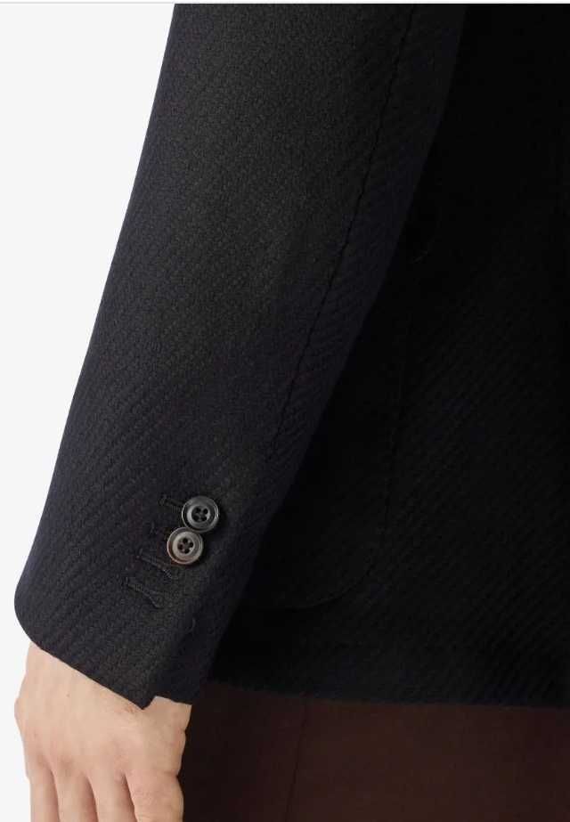 Jacheta blazer 52 XL de lux CALVARESI Sartoria Itali luxury wool negru