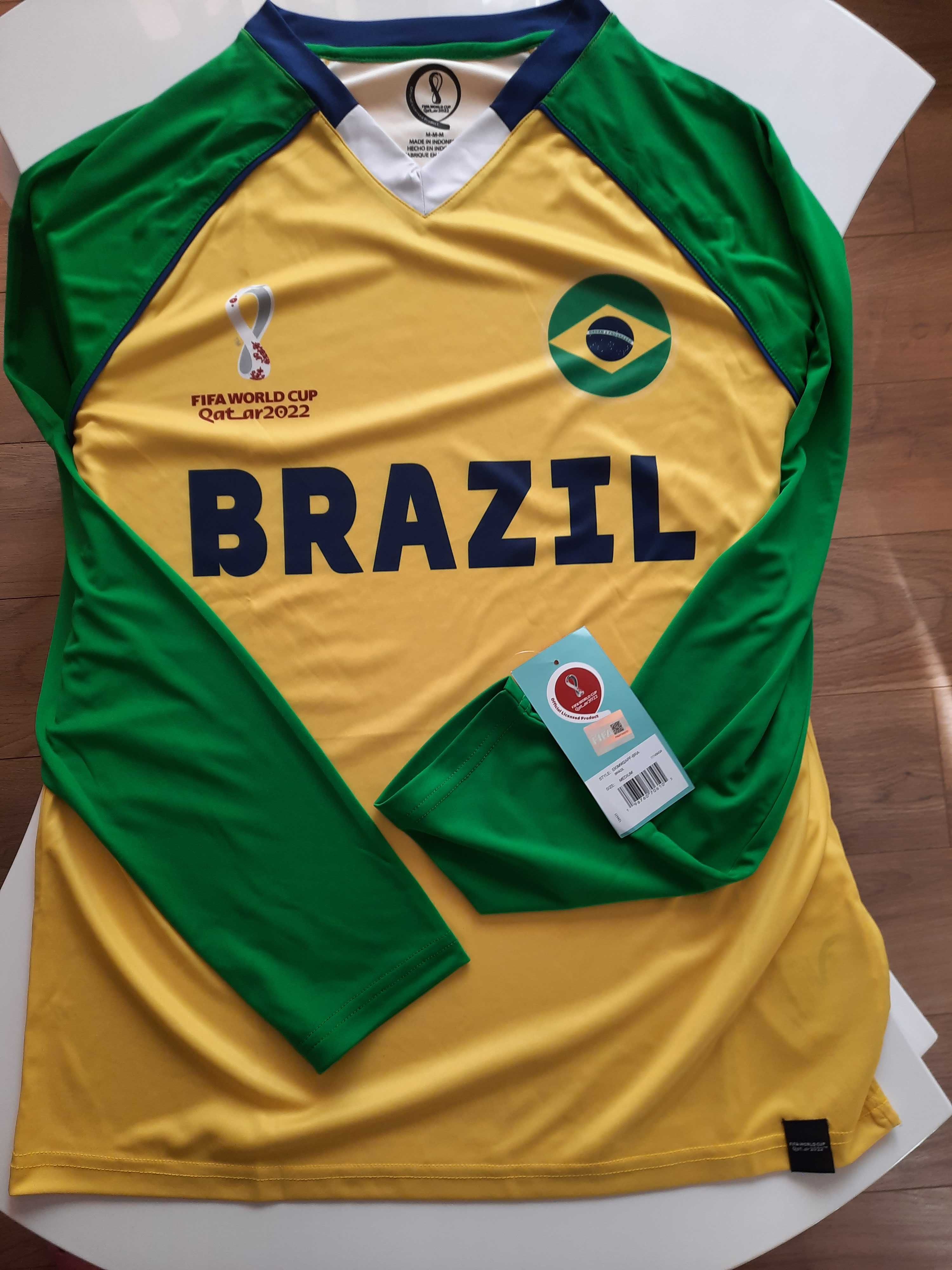 Официална мъжка тениска с дълъг ръкав на FIFA  2022 г. - Бразилия