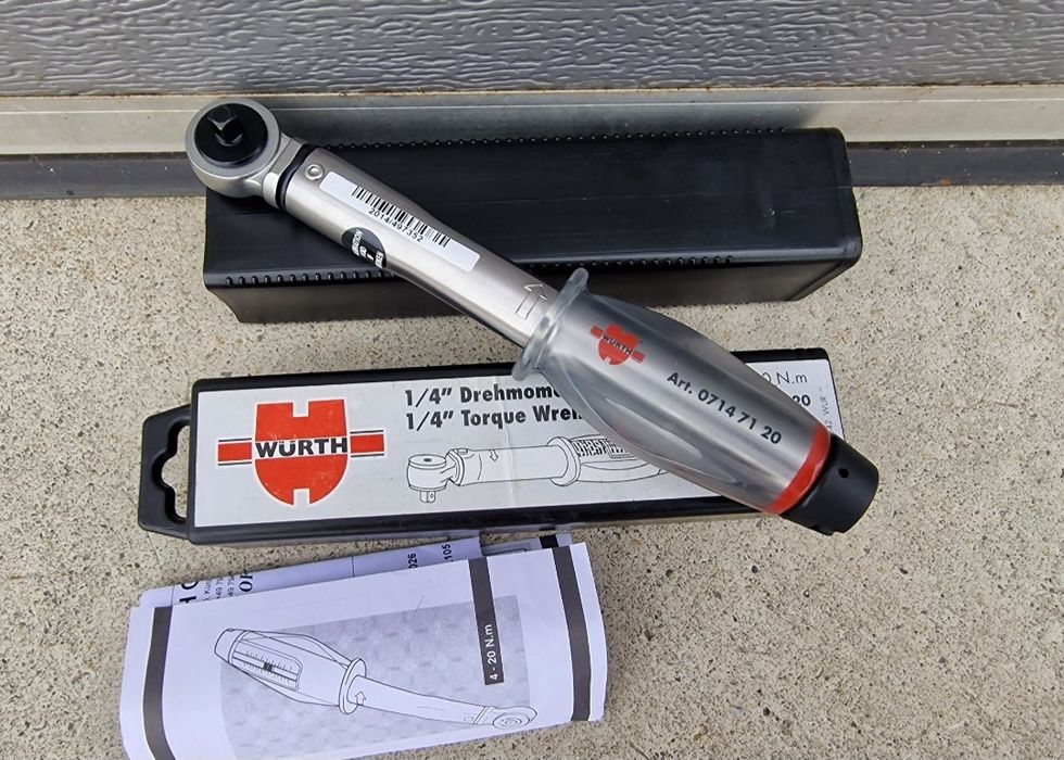 Wurth cheie dinamometrica  reversibila 1/4  cap klichet Nou
