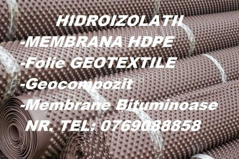 Hidroizolatii Membrana HDPE Folie Geotextil Geocompozit bituminoase(0)