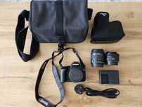 Canon EOS 250D negru + obiectiv 18-55mm & obiectiv 50mm + accesorii