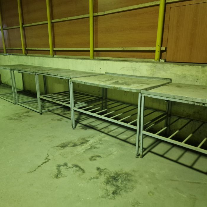 Стол рабочий алюминиевые б/у