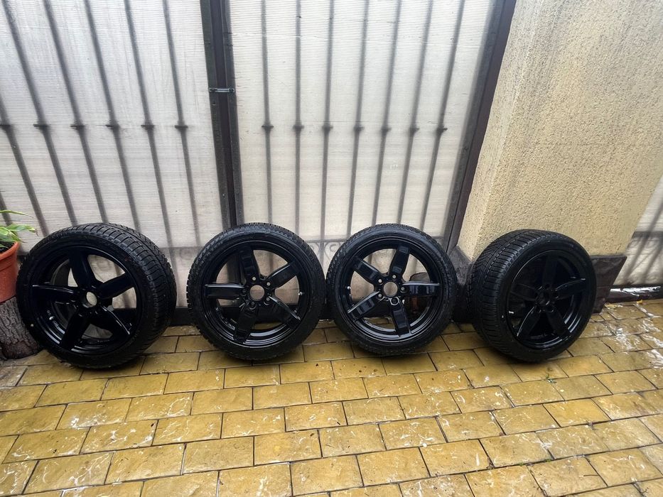 Jante BMW 17 5x120 cu anvelope iarna 225.45.17 dot 2024