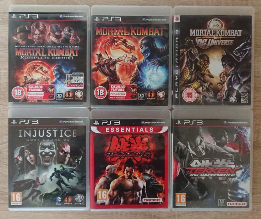 < PS3  Mortal Kombat / Tekken / WWE / UFC Injustice за PlayStation 3