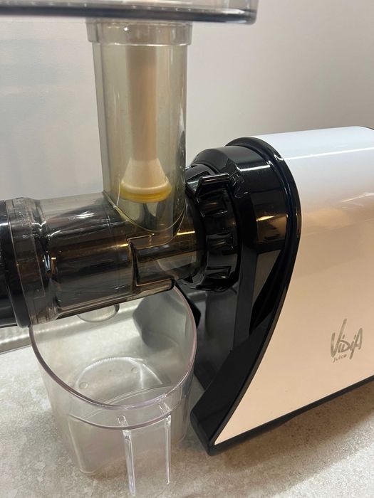 Vidia SJ-002 Cold Press Juicer Storcator Orizontal Presa Slow Alb