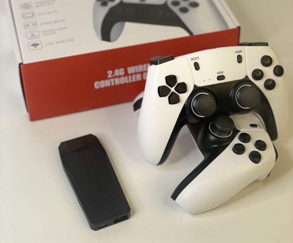 White game stick сега денди нинтенда 2000+ игры приставка