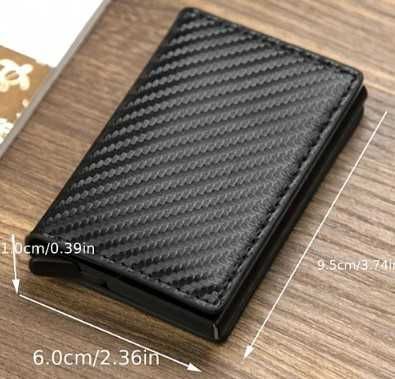 Мини портмоне с RFID защита тип визитник