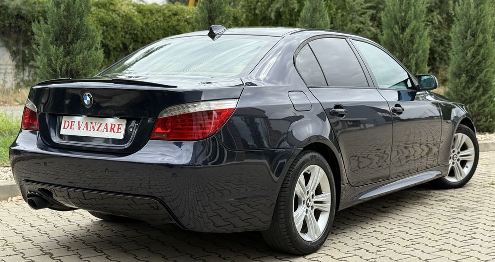Bmw Seria 5 E60 520d LCi M-Pack 2008 Xenon Navi Piele Crem MonacoBlau