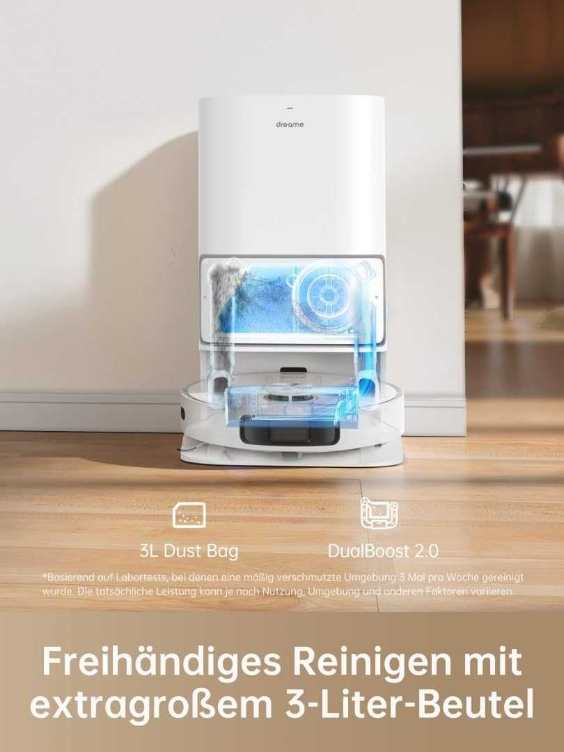 Прахосмукачка робот Dreame L10 Ultra LiDAR навигация 3D картографиране