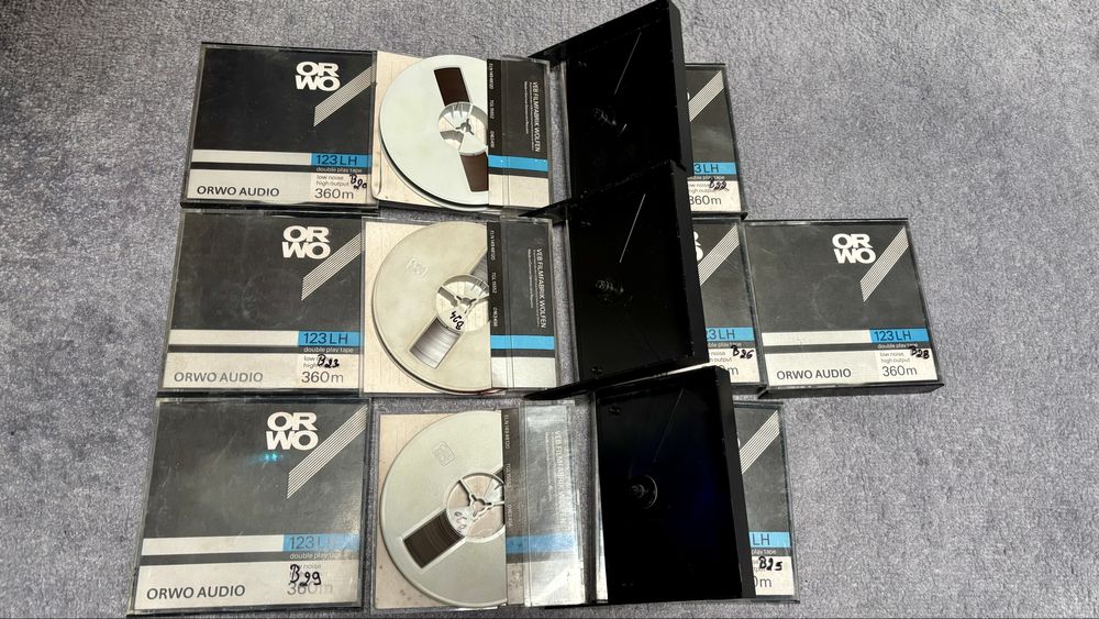 Lot de 10 benzi magnetofon Orwo 13 - muzica maghiara