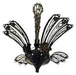 Lampa art deco, fier forjat