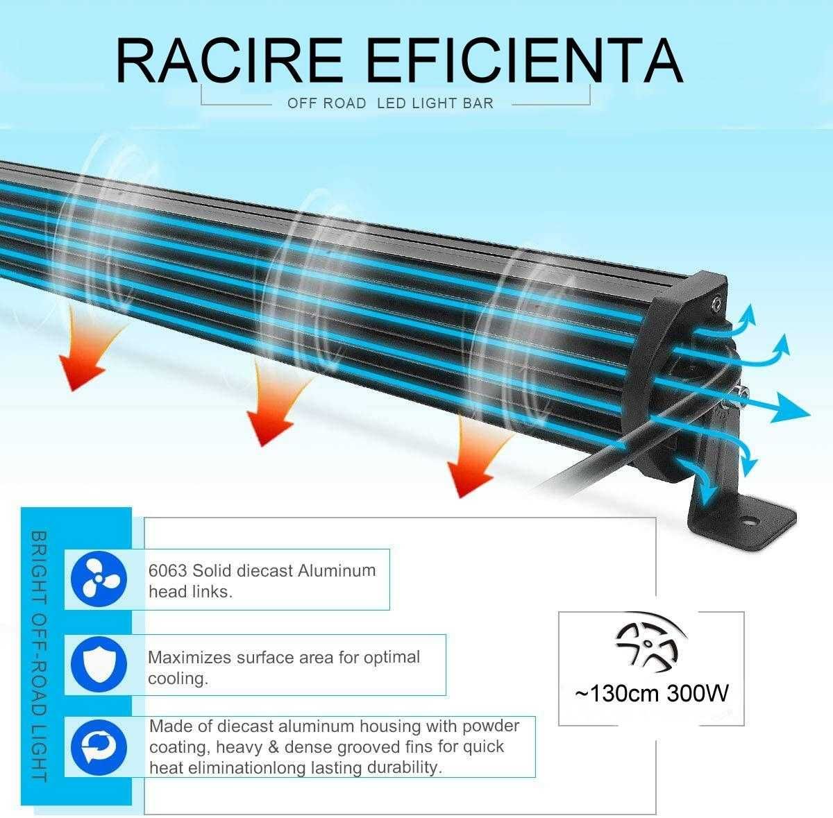 Proiector LED Bar Auto Offroad 300W 130-135cm 52inch