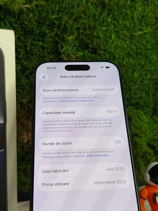 iPhone 16 Pro, Black Titanium, 256 GB, 100% Baterie #8025