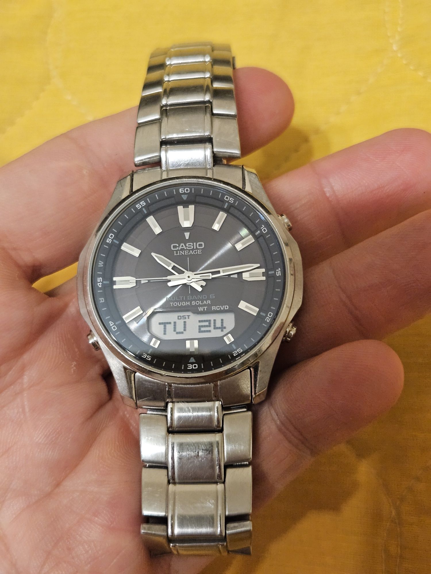 Casio Lineage Wave Ceptor Multi band 6 SAPPHIRE cristal LCW-M1000SE