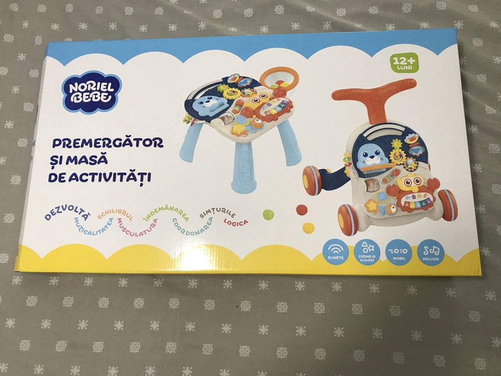 Antemergator si masa pentru activitati bebelusi