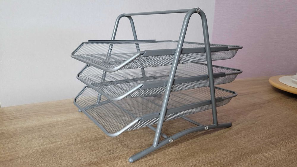 Лоток для бумаг металлический