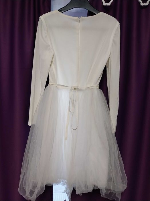 Rochie albă serbare/fulg de nea