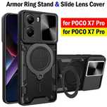 Xiaomi Poco X7 Pro / X6 Pro / GIANT RING Удароустойчив кейс с пръстен