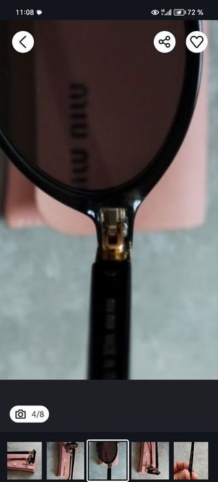 Женские солцезашитние очки.MIU  MIU