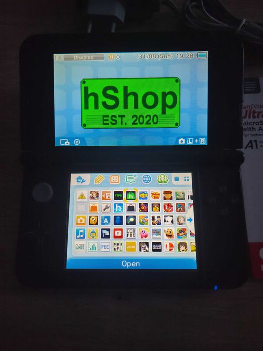 Nintendo 3DS Xl modat cu Sandisk 128gb peste 150 jocuri instalate