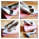 Pantofi lacuiti, toc gros, marime 38