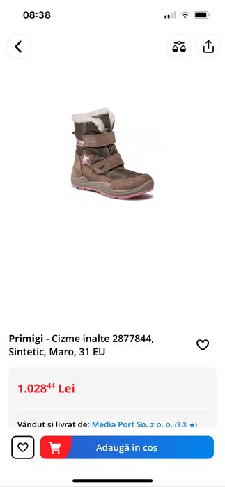 Ghete Primigi piele, impermeabile nr 29