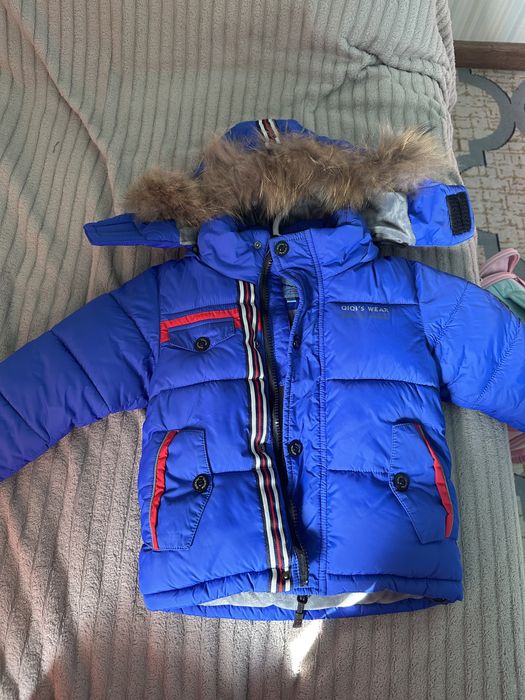 Теплая куртка зимняя для 1-2 года