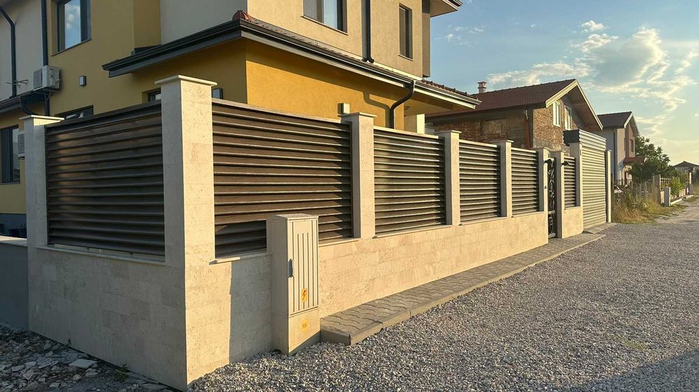 Хоризонтална ограда - щора, ограда за двор