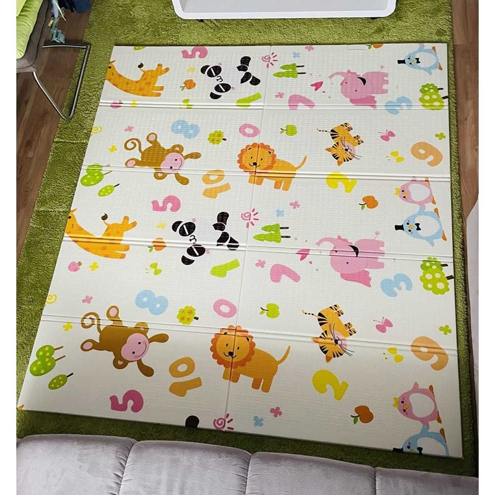 Топлоизолационо килимче с размери 180x200x1 см - модел Жираф и Цифри