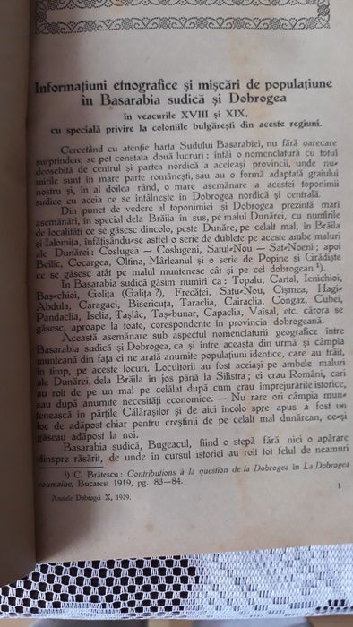Analele Dobrogei 1929
