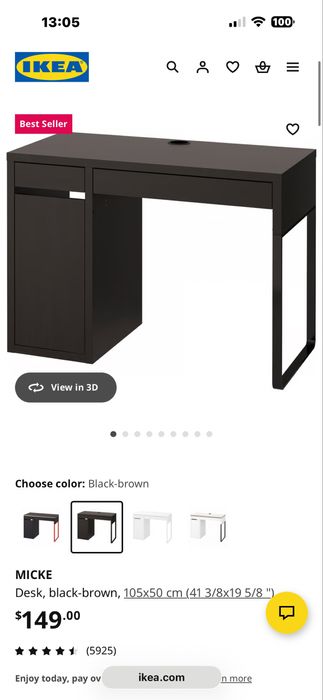 Birou ikea micke