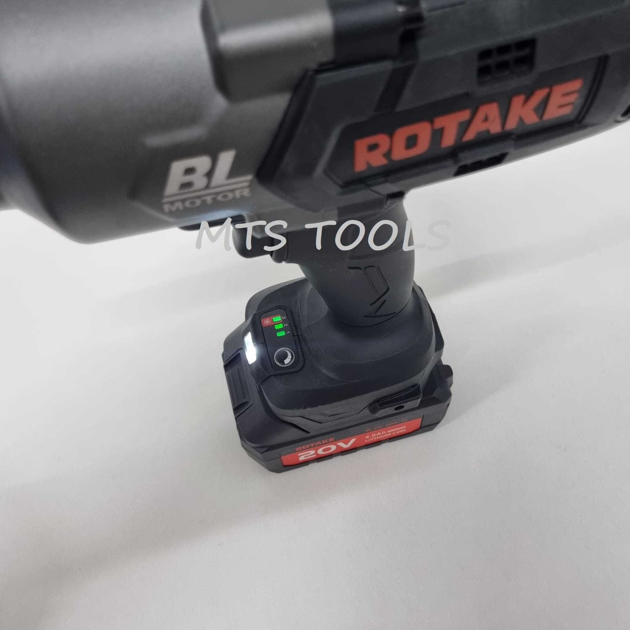 Pistol impact 3/4 Rotake 20V 4.0 Ah 2 acumulatori 2000Nm